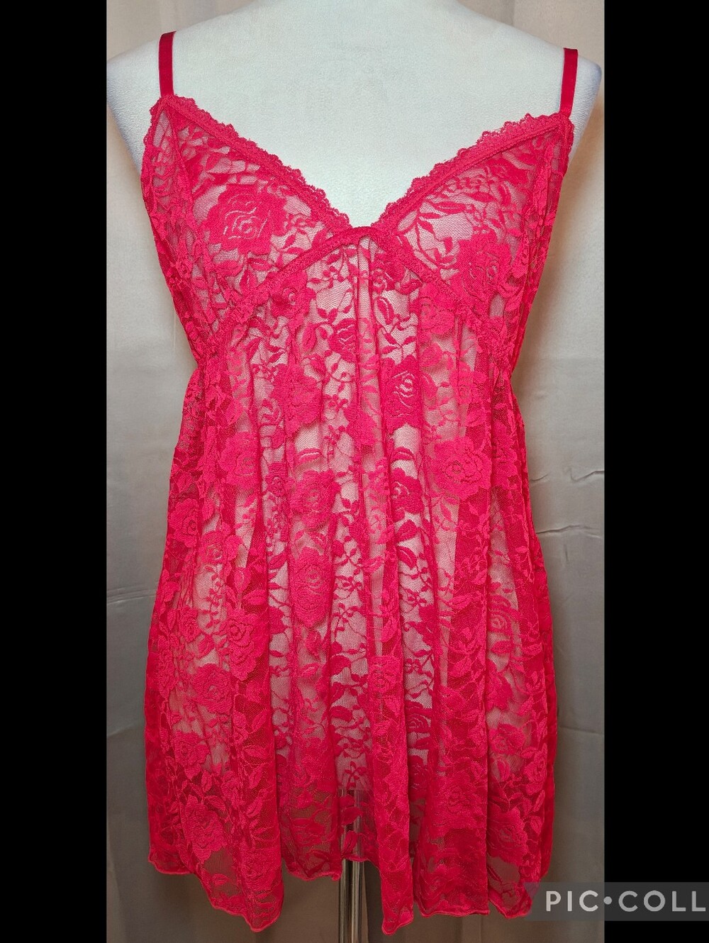 โค๏ธ Y2K COQUETTE RED LACE BABYDOLL CHEMISE โค๏ธ